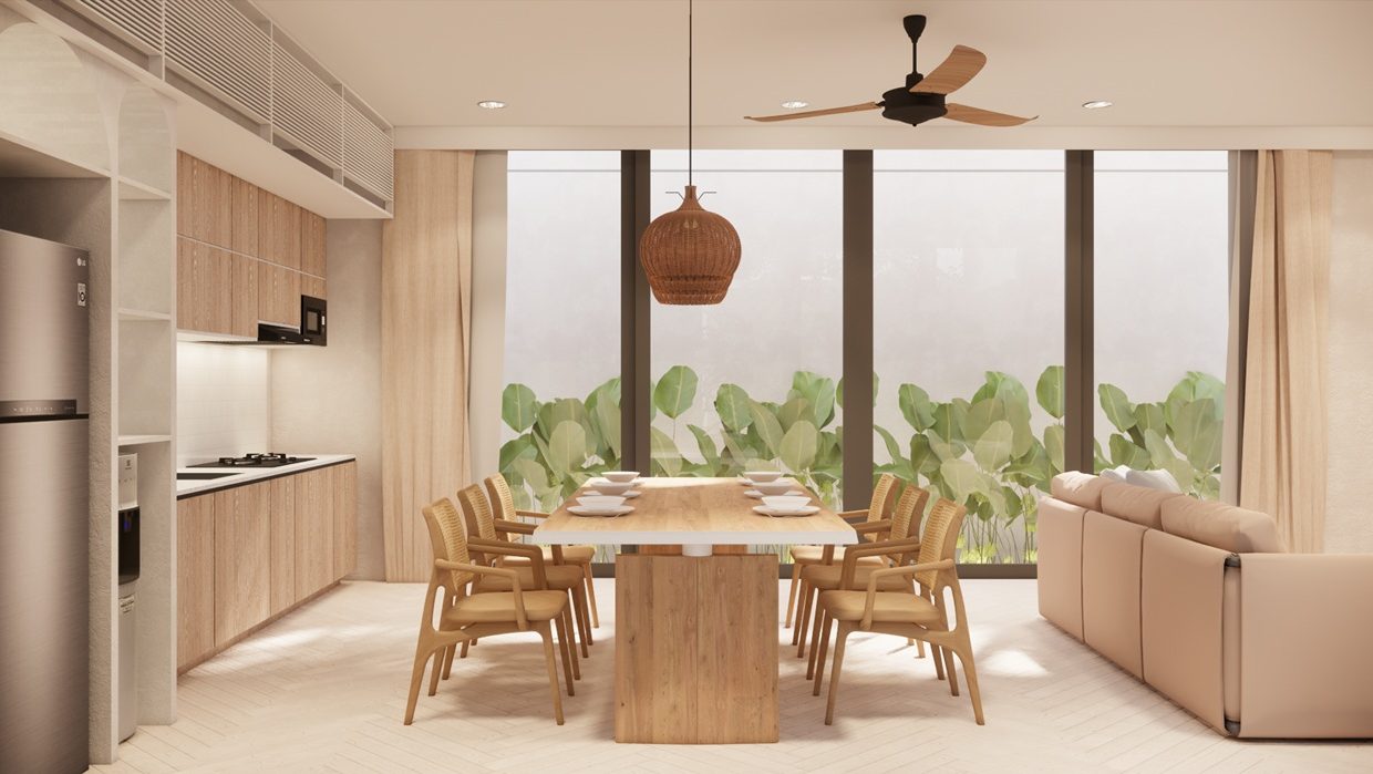 3 bedroom - dining & kitchen resize
